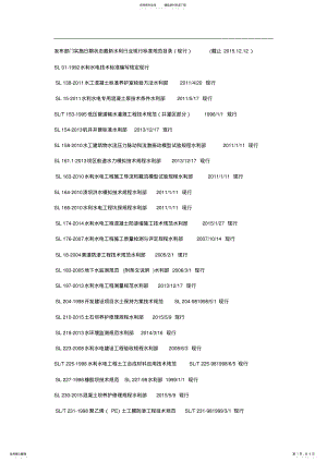 2022年最新水利行业现行标准规范目录 .pdf