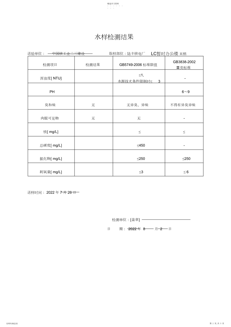 2022年水质监测报告.docx_第2页