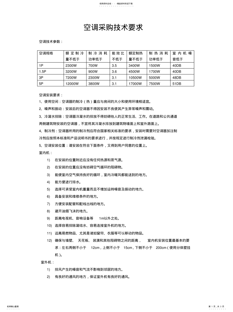 2022年2022年空调技术参数 .pdf_第1页