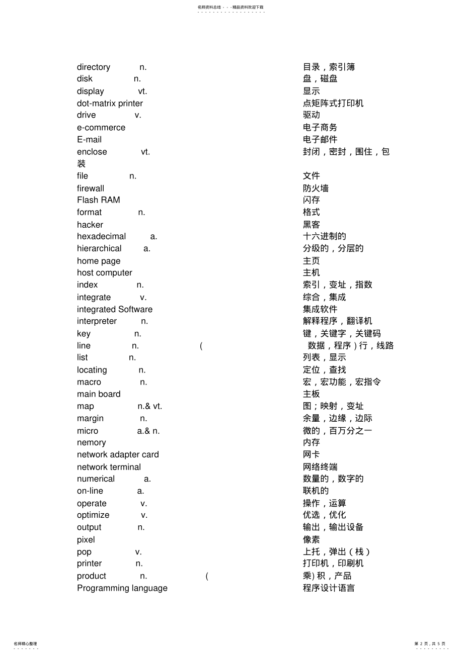 2022年2022年计算机科学与技术专业英语 .pdf_第2页