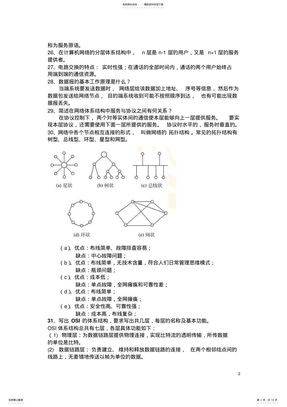 2022年2022年计算机网络_期末复习题 .pdf_第2页