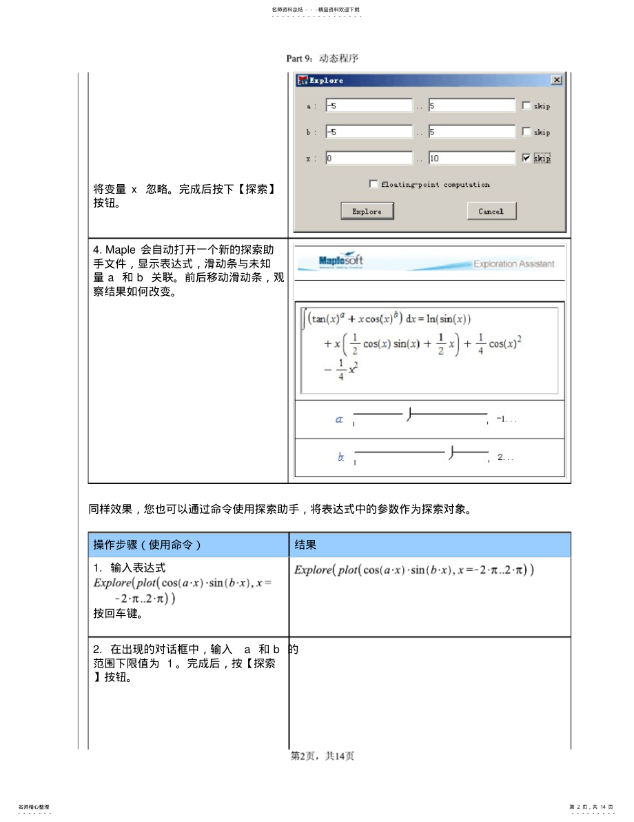 2022年Maple入门教程A-动态程序 .pdf_第2页