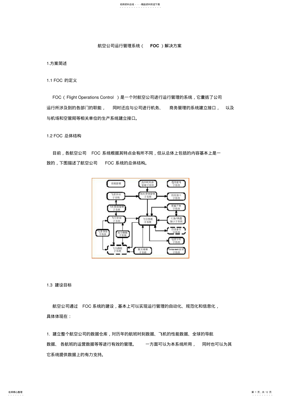 2022年2022年航空公司运行管理系统解决方案 .pdf_第1页