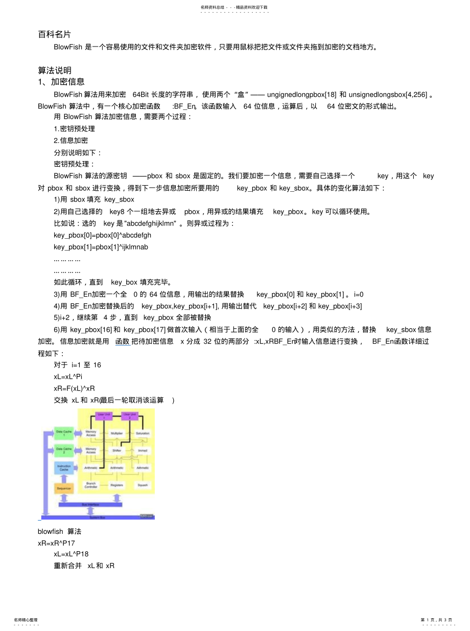 2022年BlowFish加密解密算法[定 .pdf_第1页