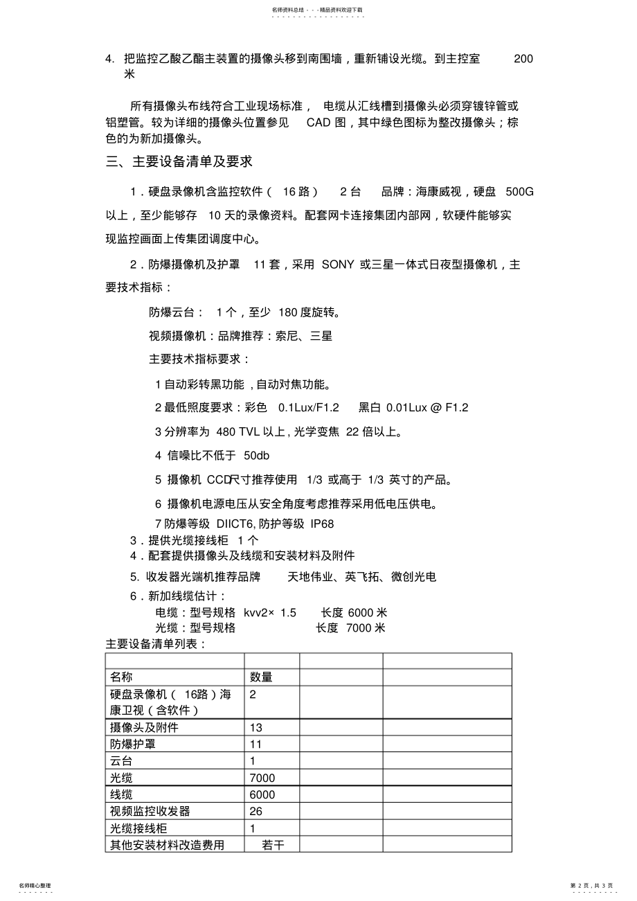 2022年2022年监控系统招标技术要求 .pdf_第2页