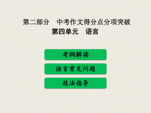 2019年中考作文得分点分项突破之四语言教学ppt课件.pptx