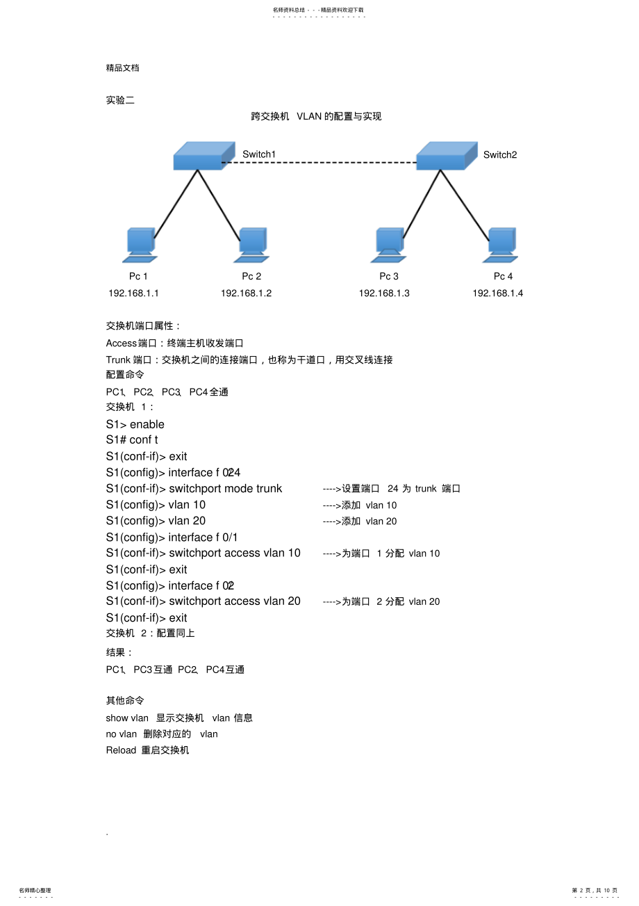 2022年2022年计算机网络基础实验及子网划分方法与例题 4.pdf_第2页