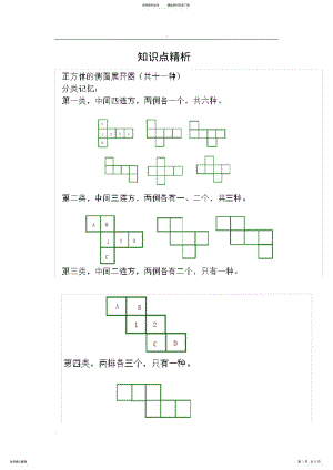 2022年2022年立体图形展开图 .pdf