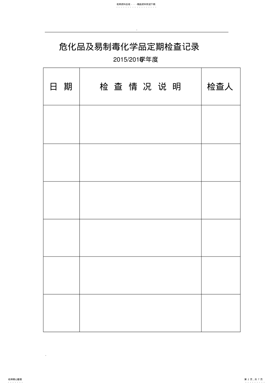 2022年2022年科学实验室定期检查记录 .pdf_第2页