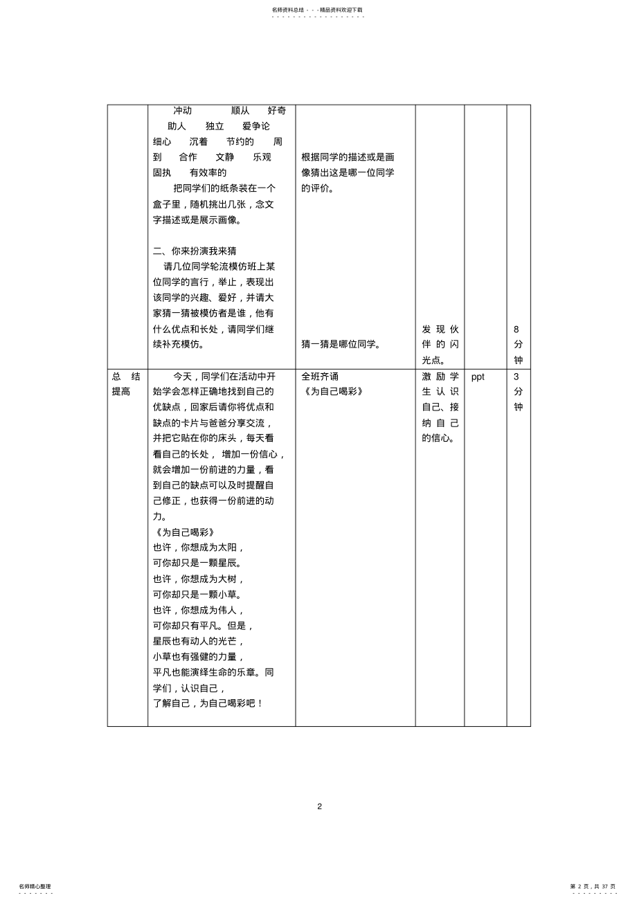 2022年三年级心理健康课教案 2.pdf_第2页