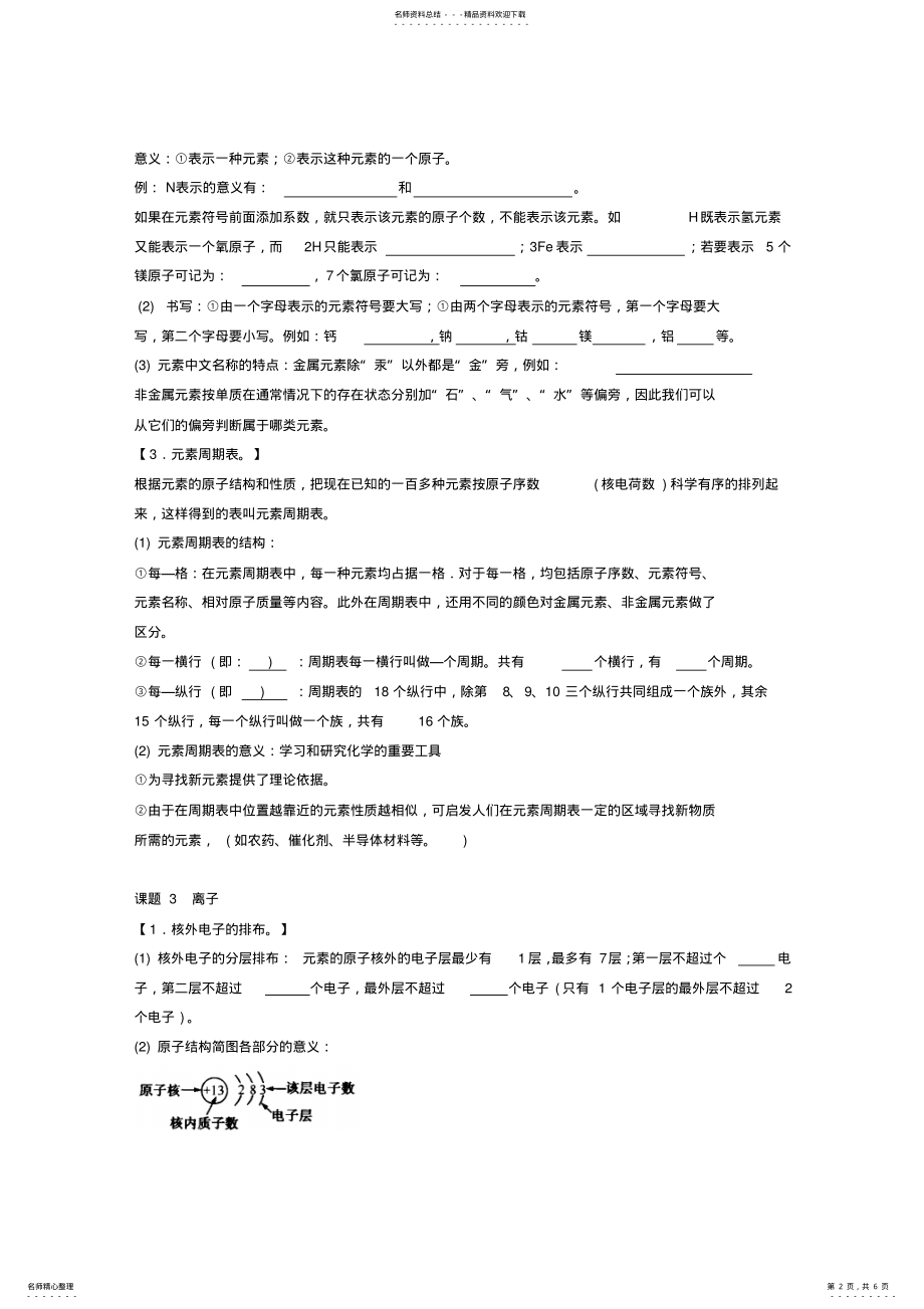 2022年第四单元__物质构成的奥秘知识点 .pdf_第2页