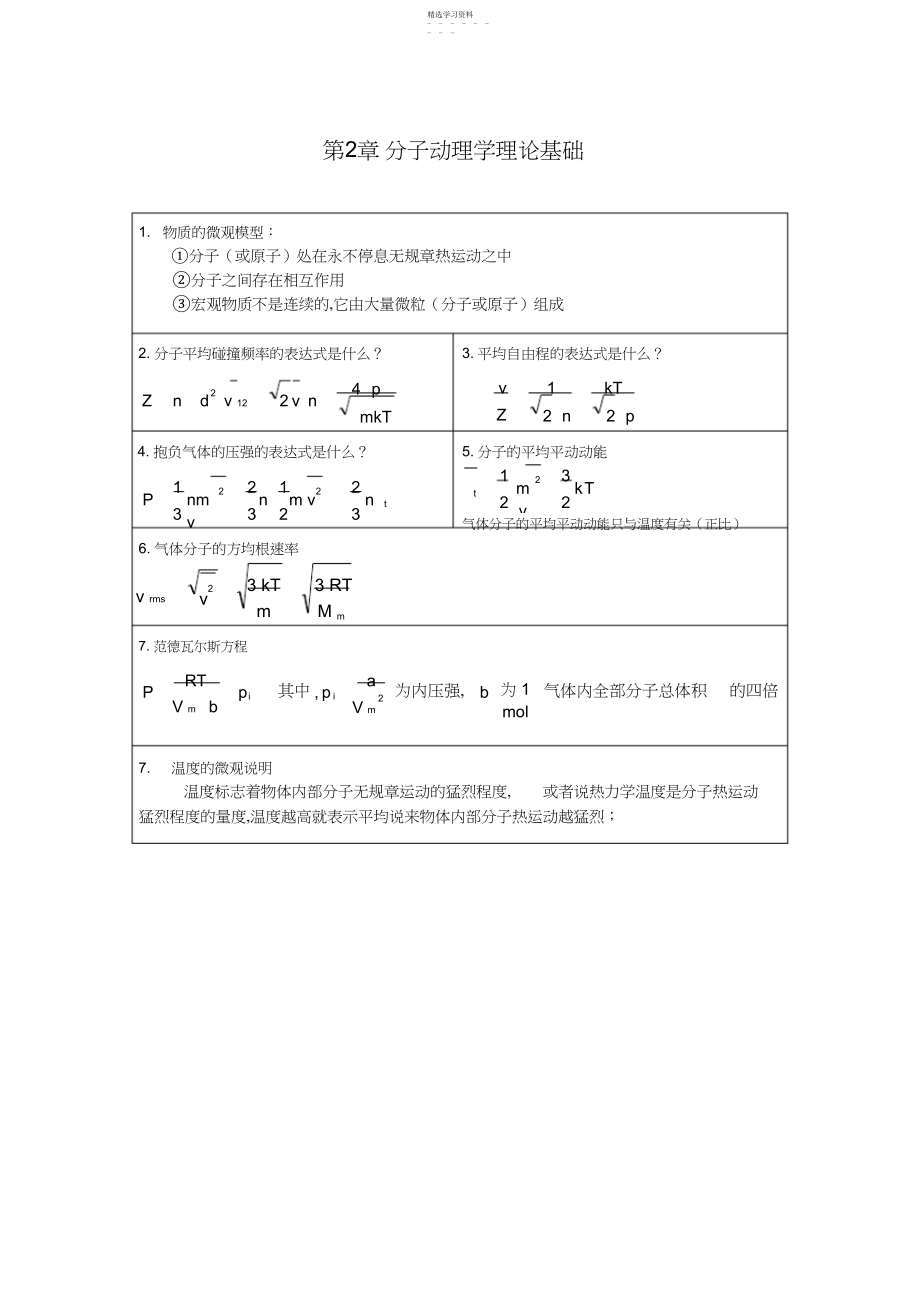 2022年热力学与统计学总结.docx_第2页