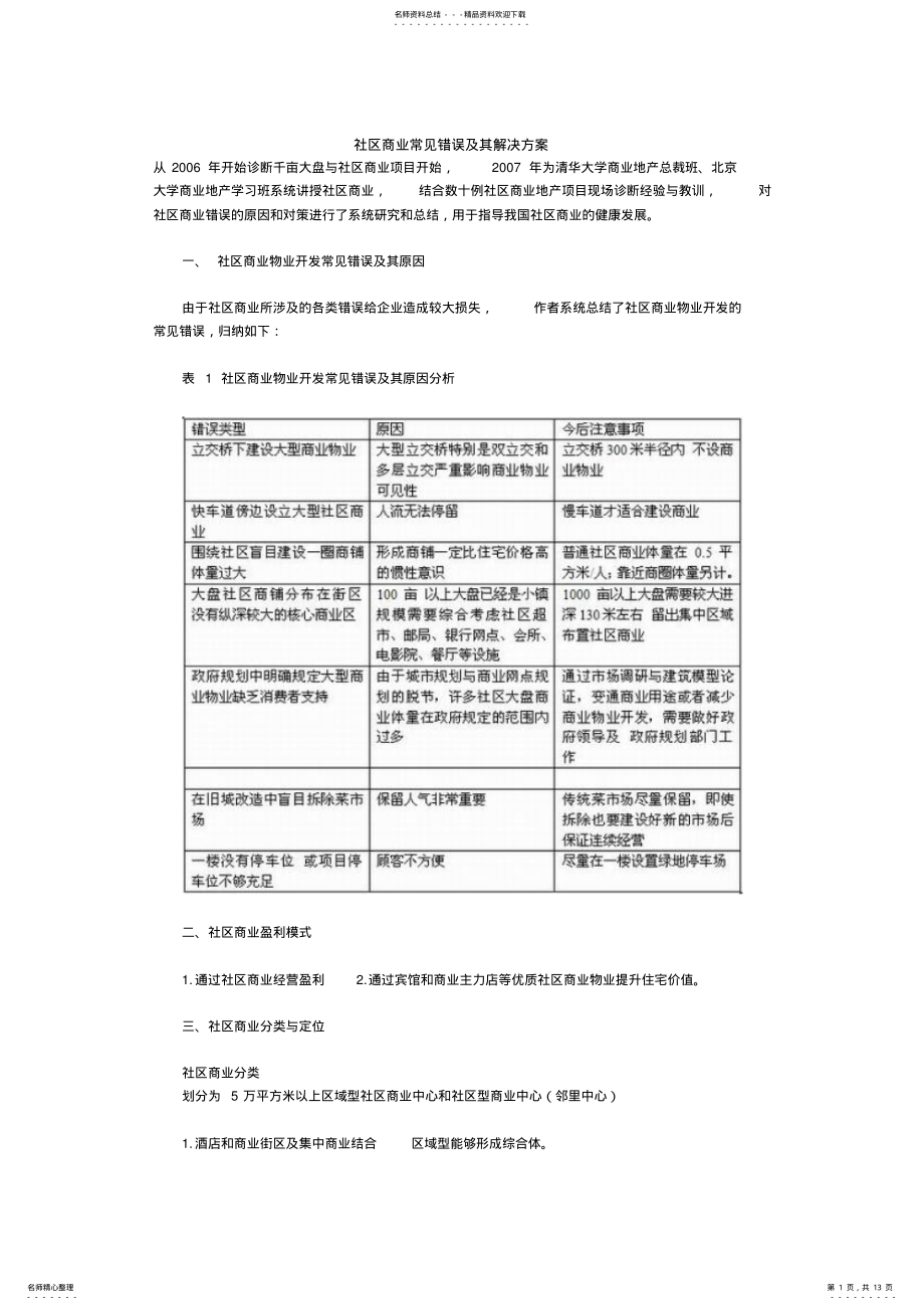 2022年社区商业常见错误及其解决方案 .pdf_第1页