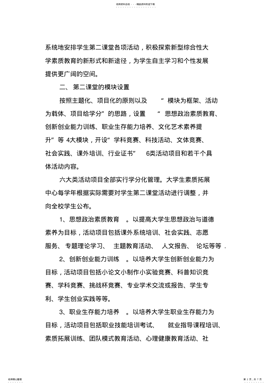 2022年第二课堂管理通知 .pdf_第2页