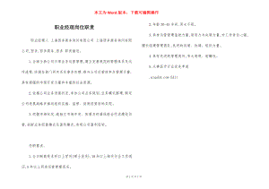 职业经理岗位职责.docx