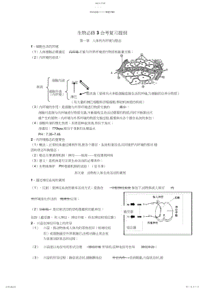 2022年生物必修三知识点好总结.docx