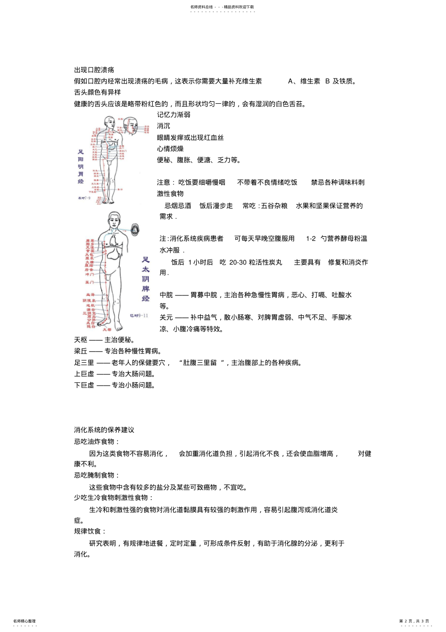 2022年《消化系统与消化系统常见病的预防和调理》 .pdf_第2页