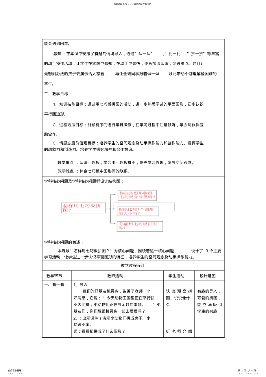 2022年七巧板教学设计 .pdf_第2页