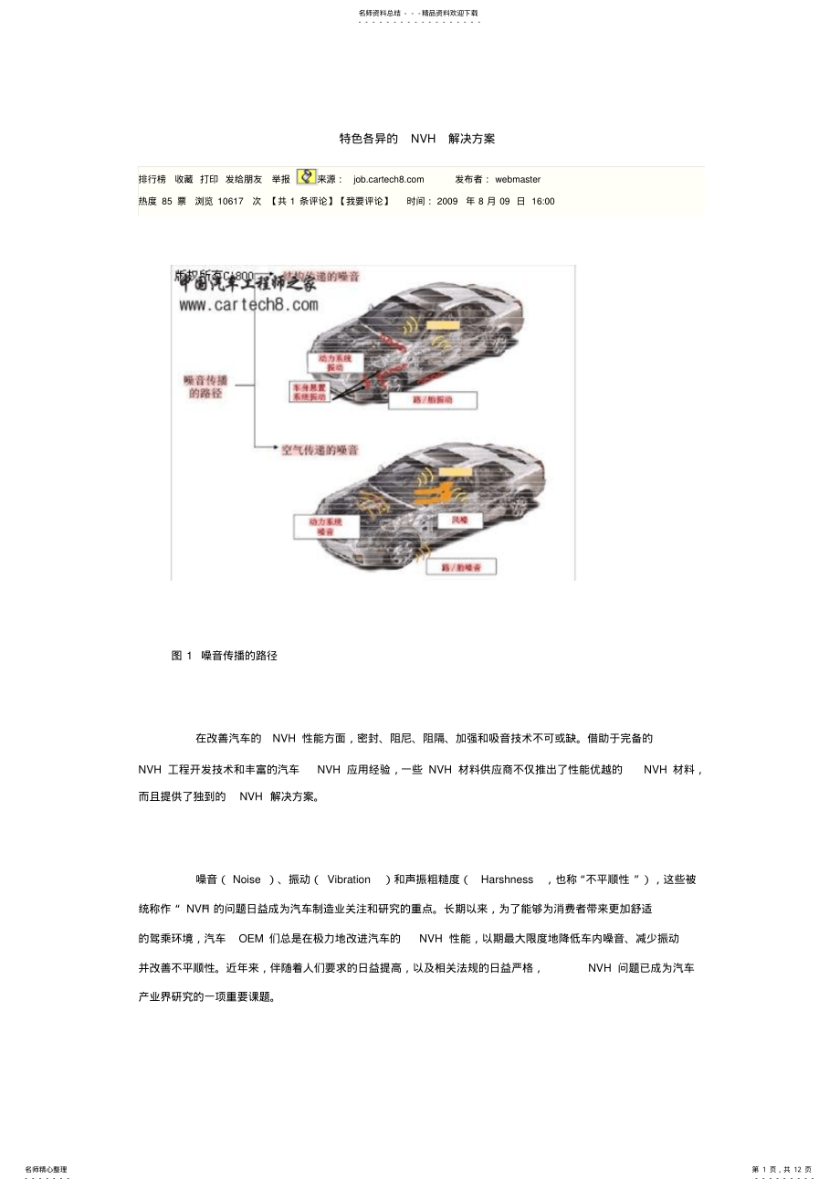 2022年特色各异的NVH解决方案 .pdf_第1页