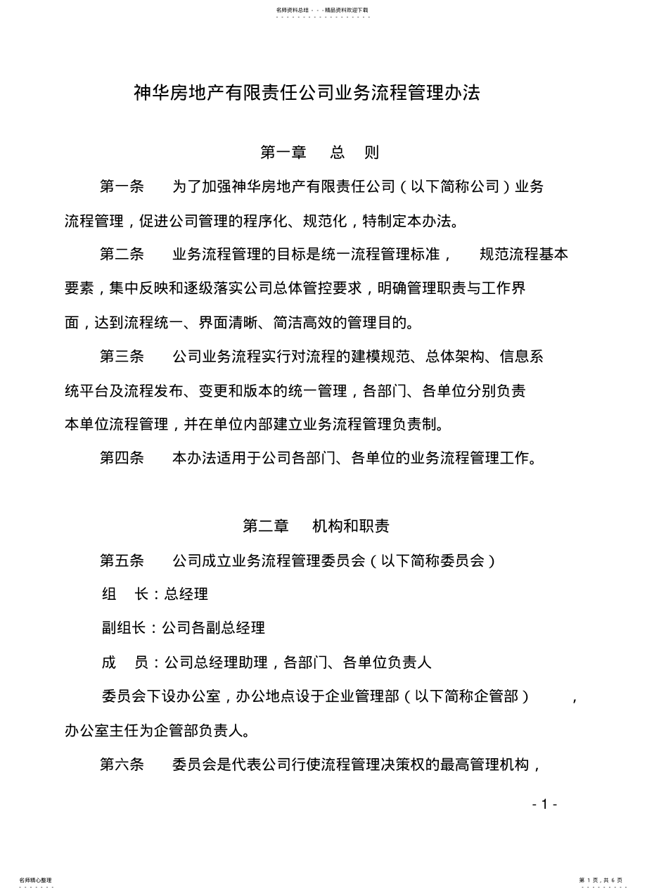 2022年业务流程管理办法新 .pdf_第1页