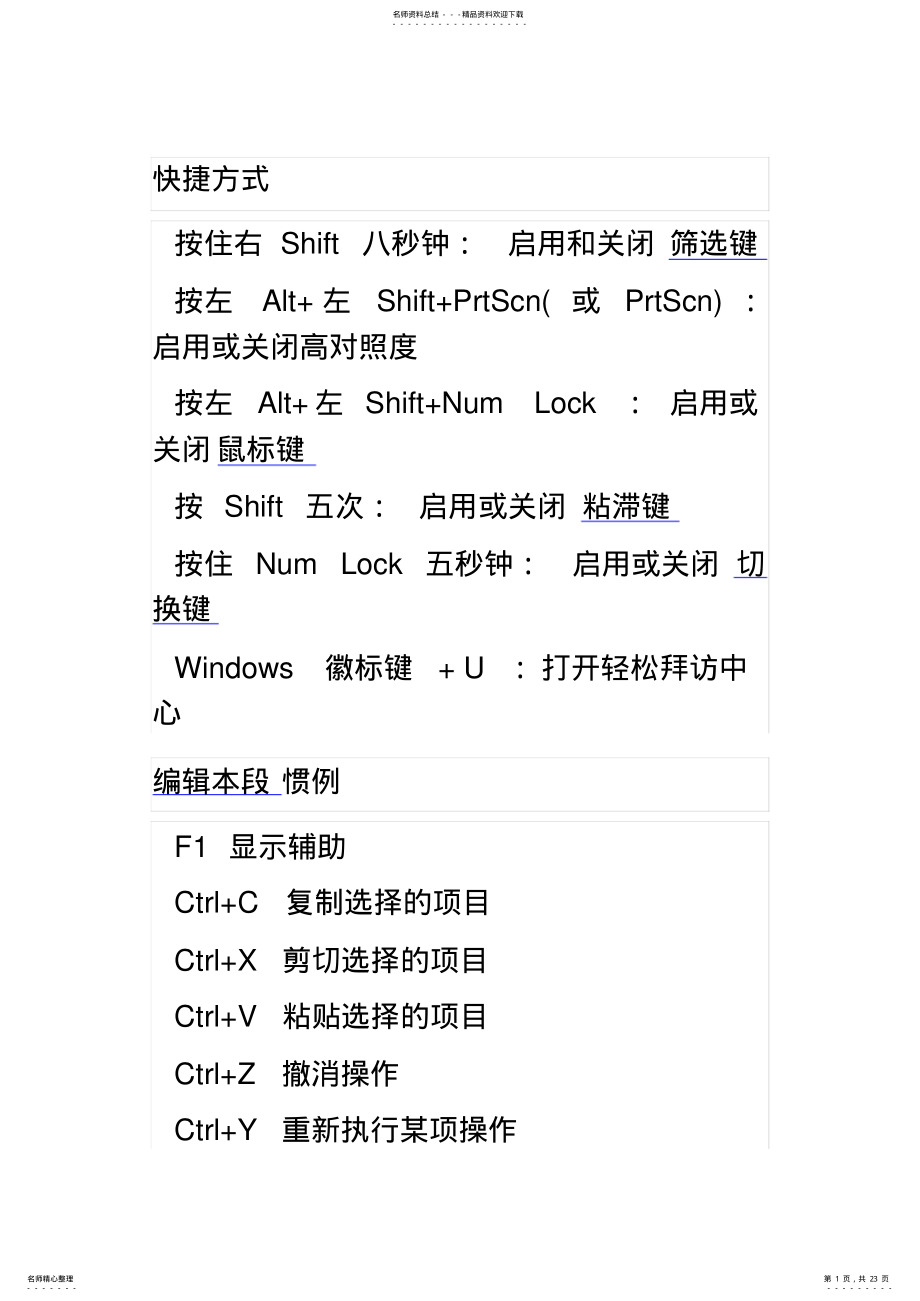 2022年win快捷键 3.pdf_第1页