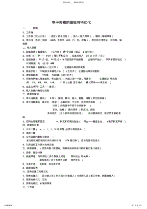 2022年电子表格的编辑与格式化 .pdf