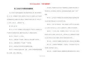 员工安全行为准则实施细则.docx