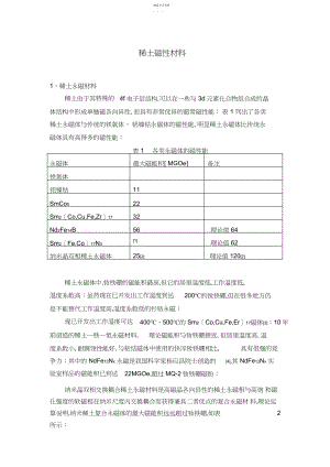 2022年稀土磁性材料.docx