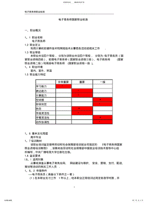 2022年电子商务师国家职业标准 .pdf