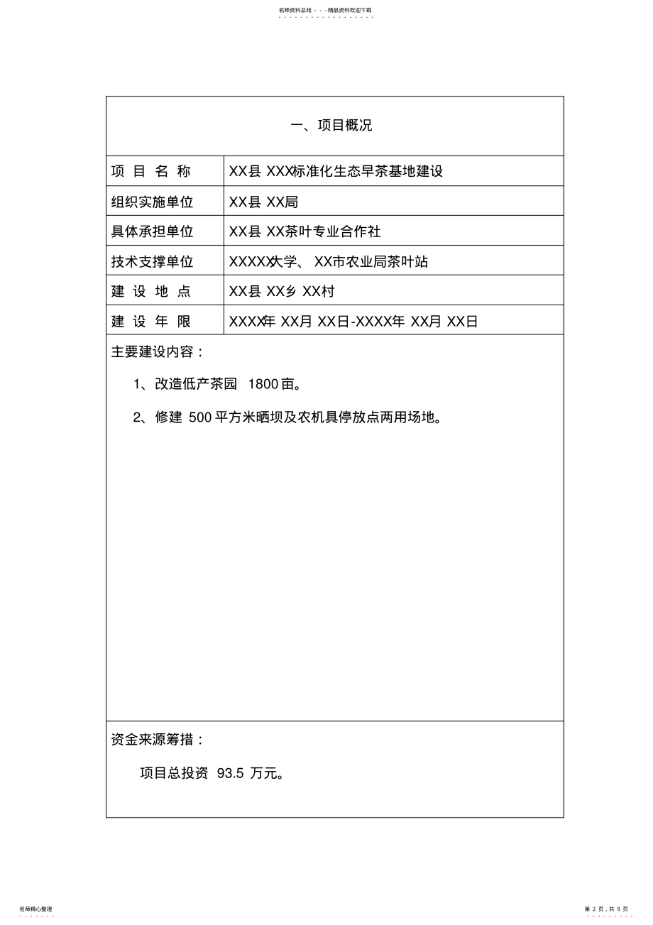 2022年XX茶叶标准化实施方案 .pdf_第2页