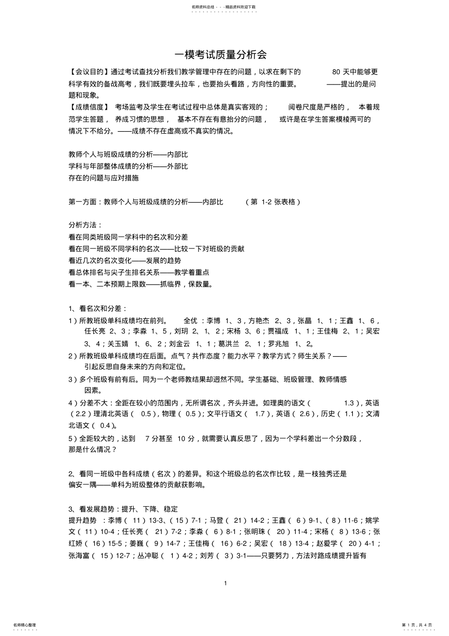 2022年一模质量分析会 .pdf_第1页