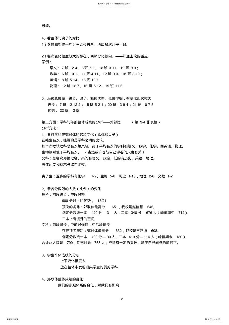 2022年一模质量分析会 .pdf_第2页