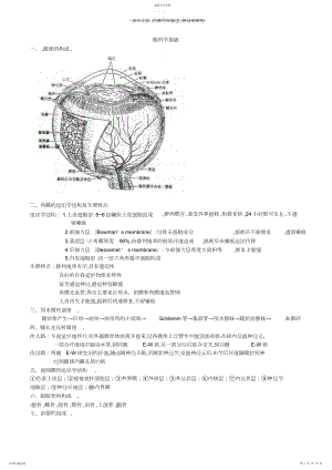 2022年眼科学重点总结人卫第七版.docx