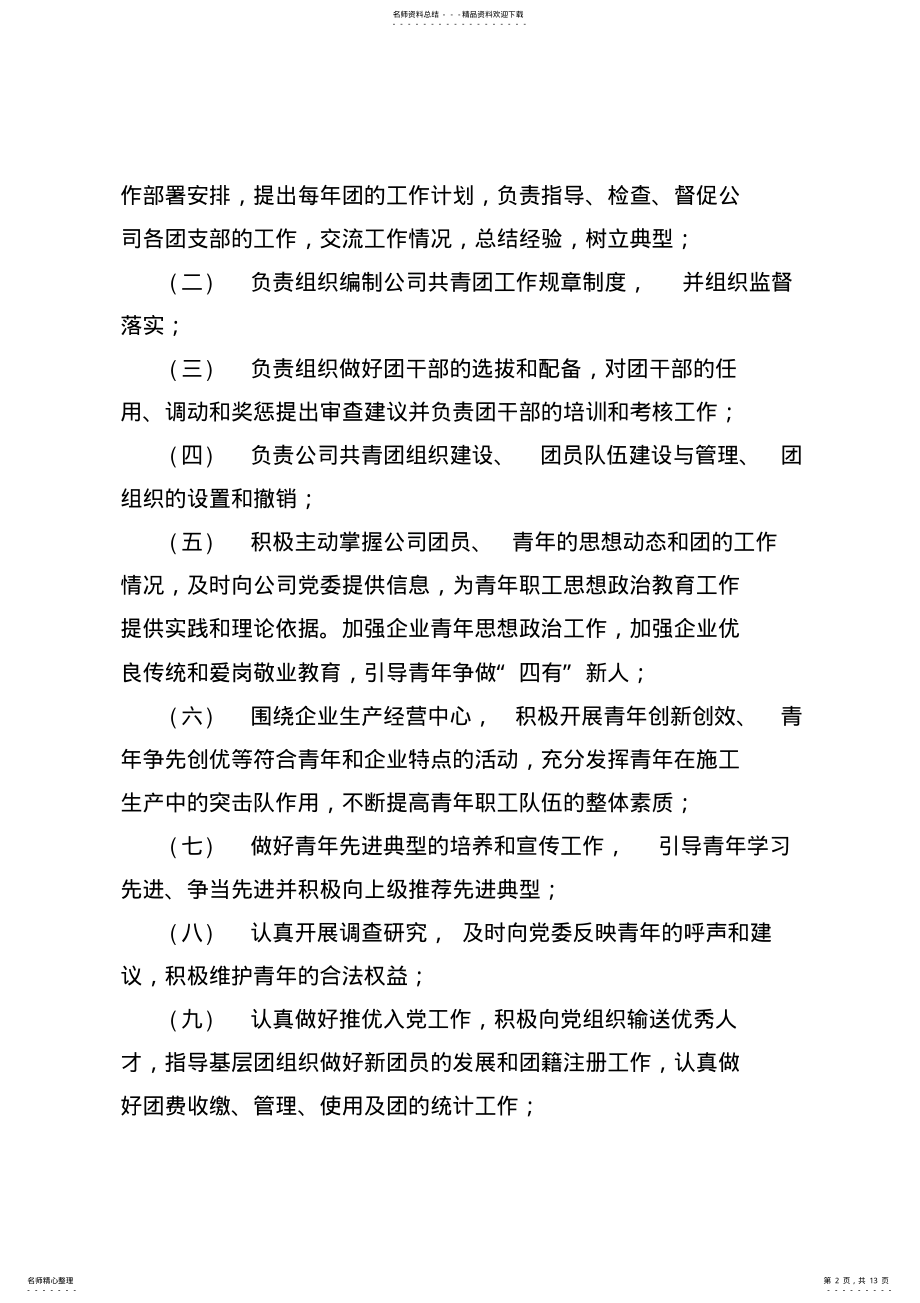 2022年中国石油某某石化公司共青团工作管理办法 .pdf_第2页