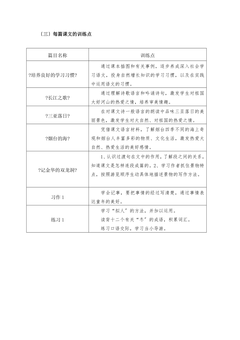 苏教版小学语文六年级下册单元教材分析　全册.doc_第2页