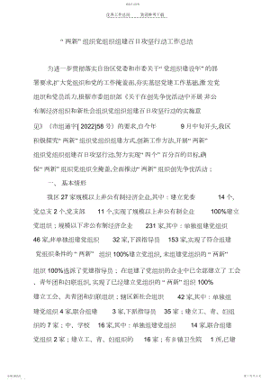 2022年百日攻坚行动工作总结.docx