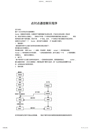 2022年点对点通信聊天程序 .pdf