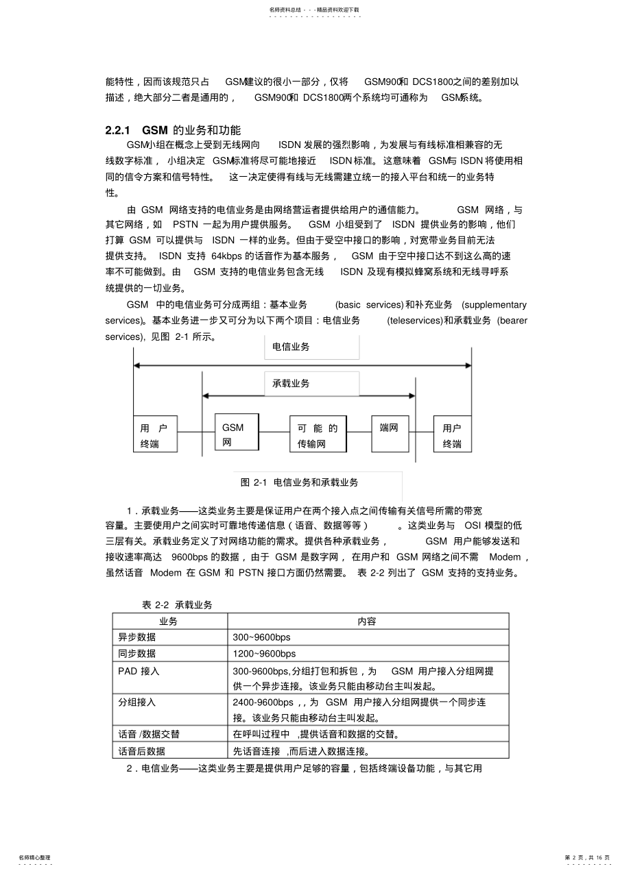 2022年第二代移动通信网络及其移动性管理 .pdf_第2页