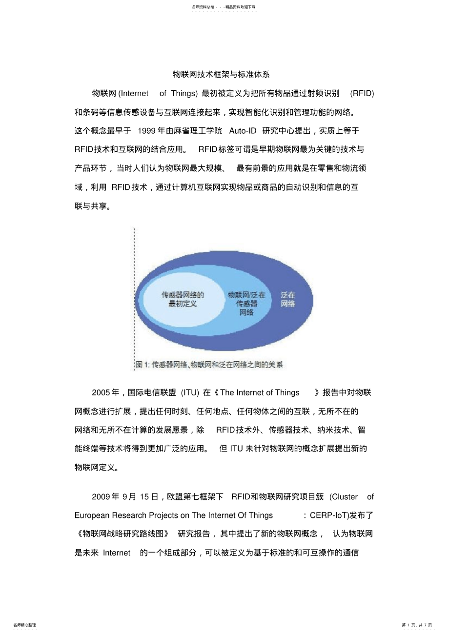 2022年物联网技术框架与标准体系. .pdf_第1页