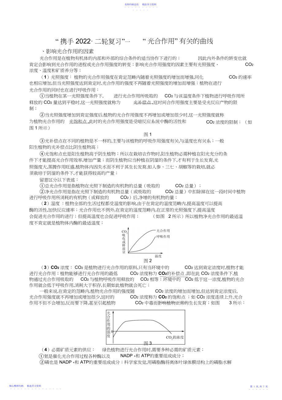 2022年“光合作用”有关的曲线.docx_第1页