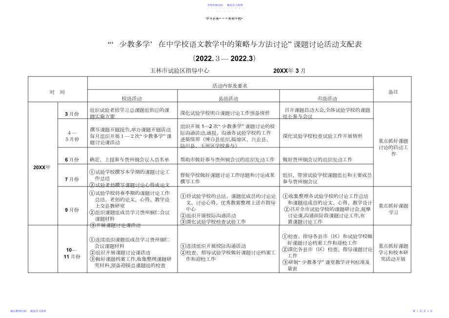 2022年“少教多学在中小学语文教学中的策略与方法研究”课题.docx_第1页