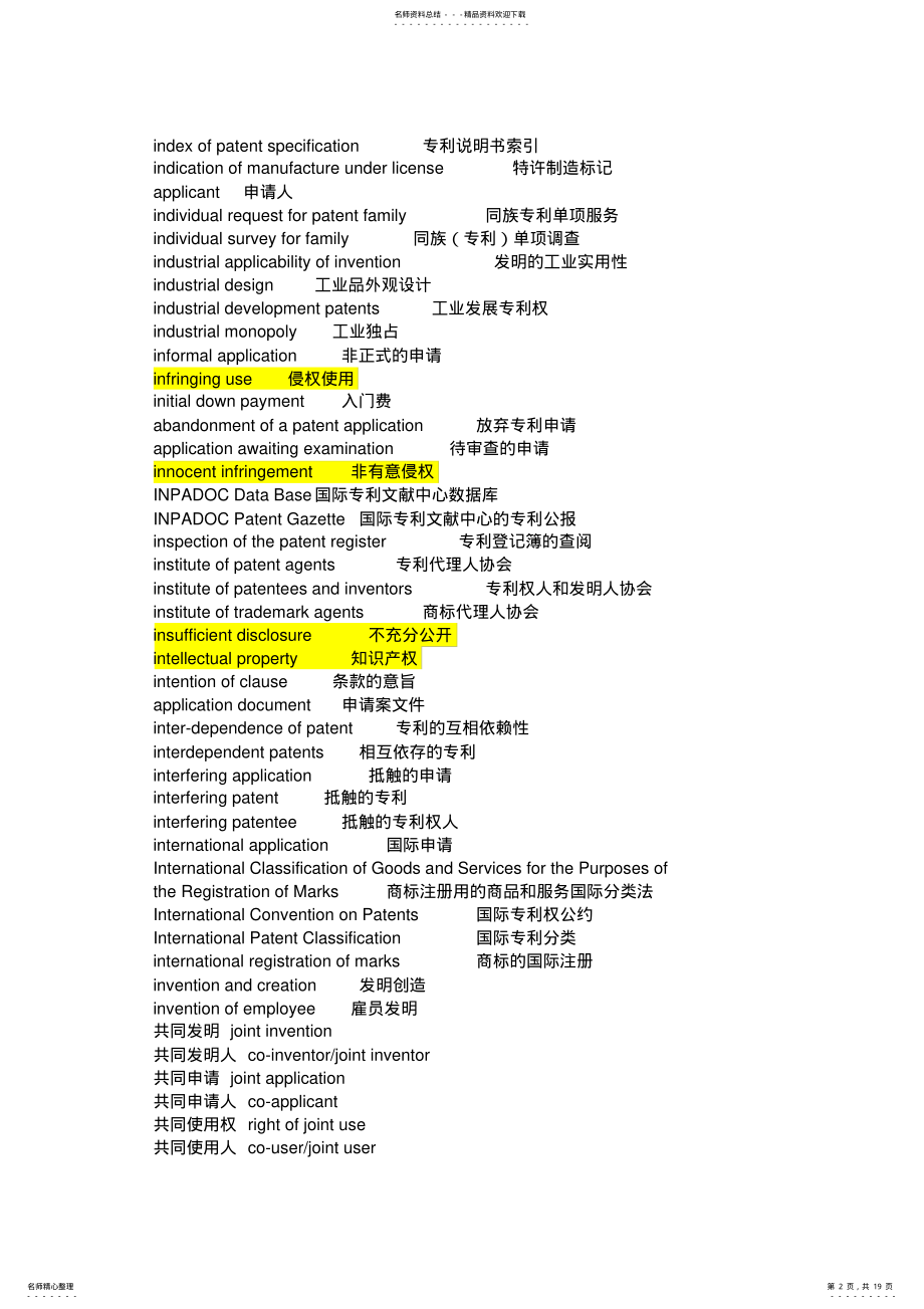 2022年知识产权英语词汇大全 3.pdf_第2页