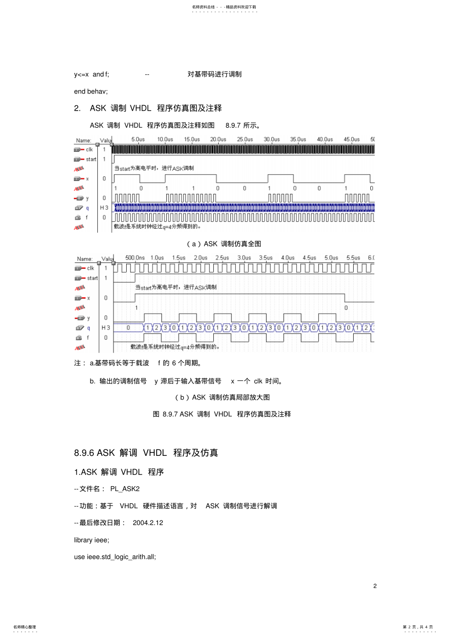 2022年程序实例：ASK调制与解调VHDL程序及仿真 .pdf_第2页