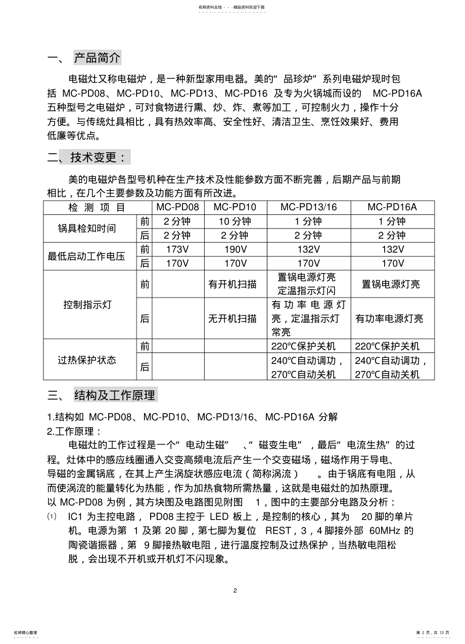 2022年电磁炉维修手册 .pdf_第2页