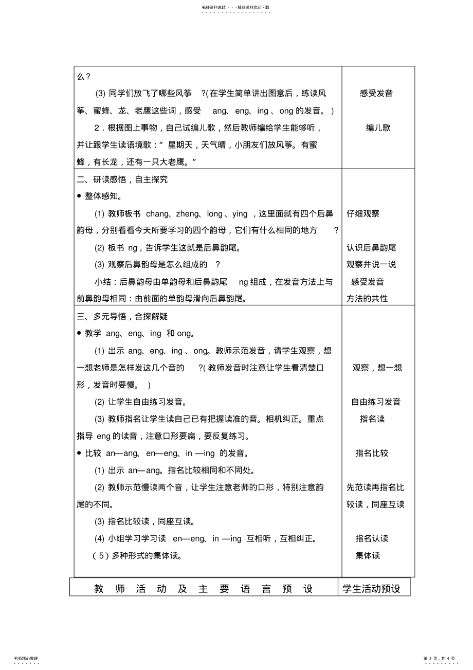 2022年一年级语文第一册《angengingong》教学设计_ .pdf_第2页