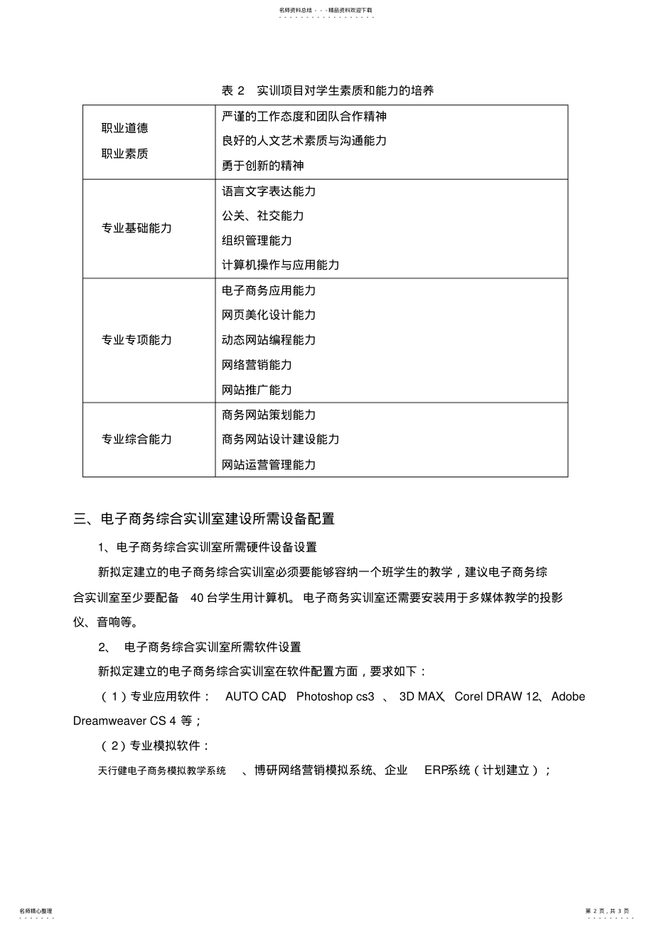 2022年电子商务综合实训室的规划方案 .pdf_第2页