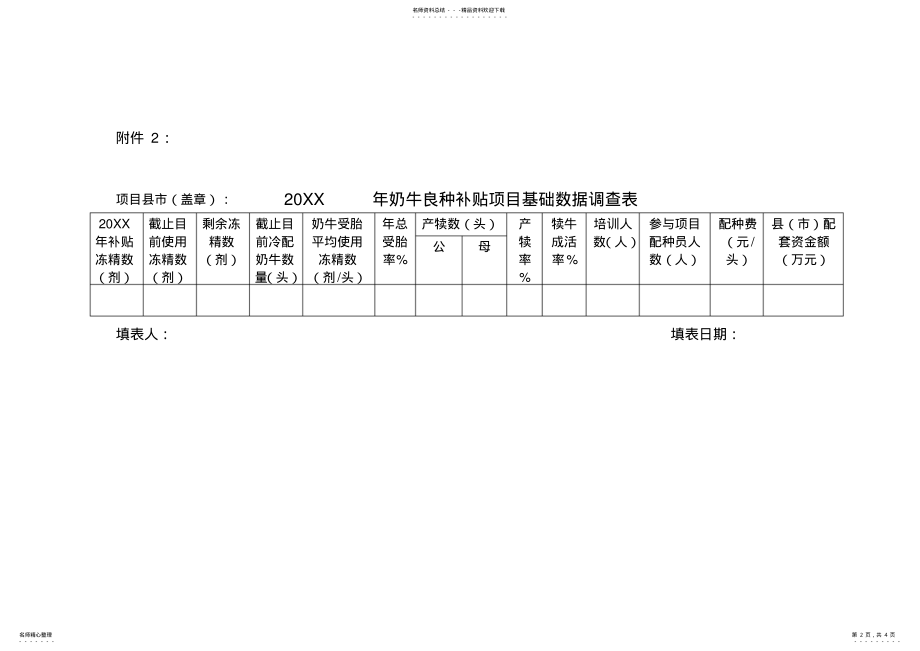 2022年XX年度奶牛良种补贴项目工作总结撰写提纲 .pdf_第2页