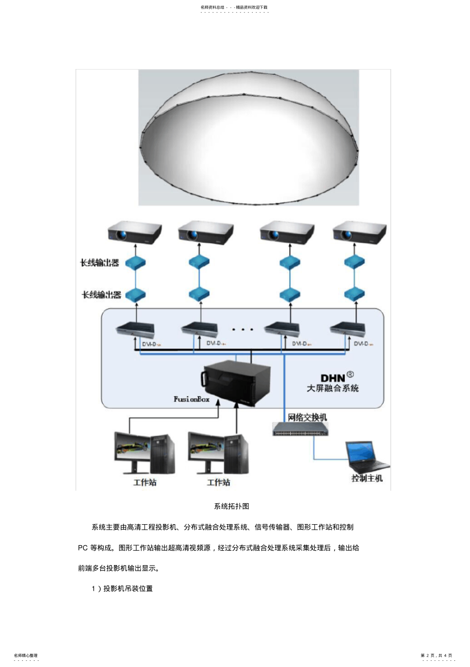 2022年穹顶投影融合系统方案 .pdf_第2页