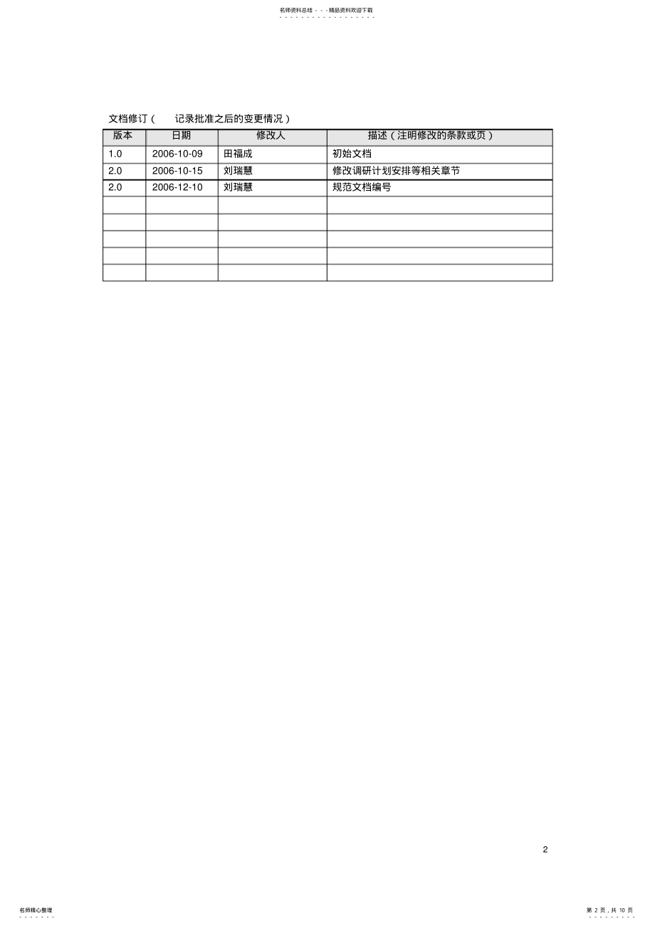 2022年XX项目-需求调研方案 .pdf_第2页