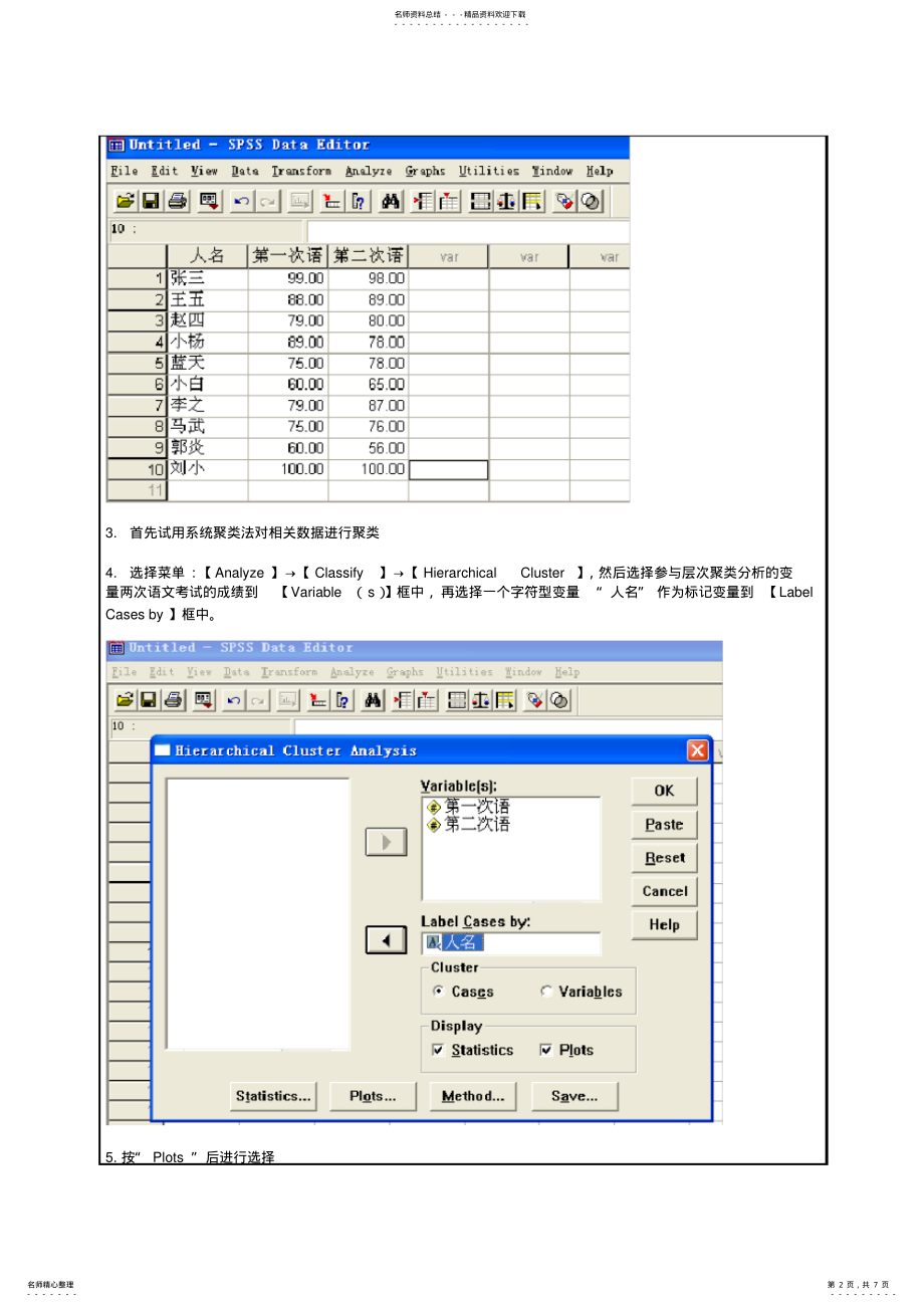 2022年SPSS的聚类分析实验报告 .pdf_第2页